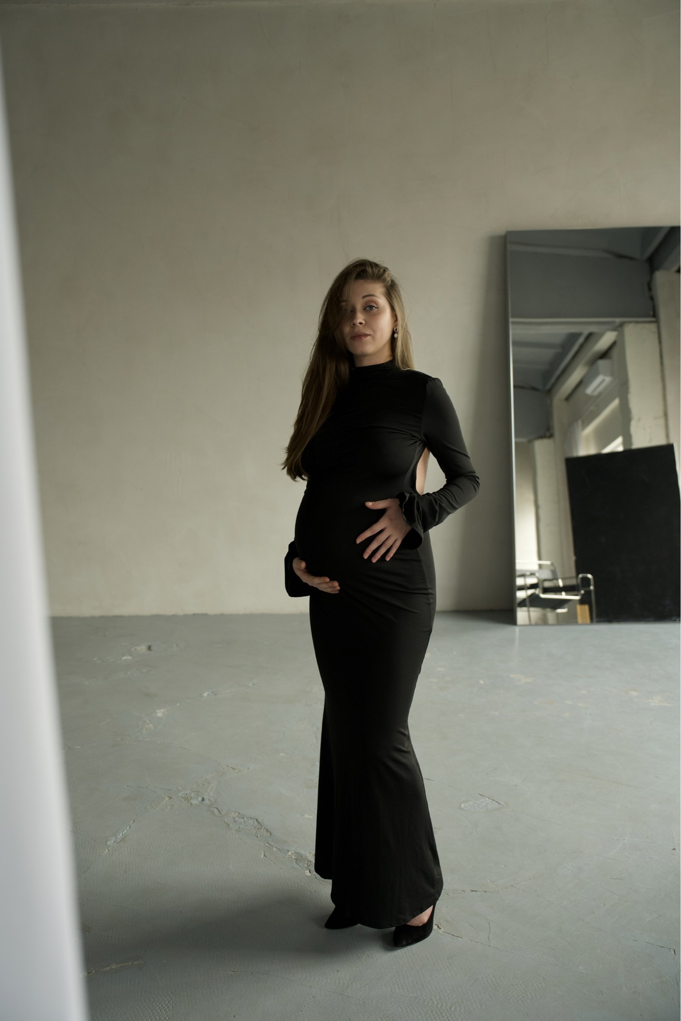 Black Backless Maxi Dress